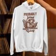 Smut Book Reader Racoon Probably Reading Something Unholy Unisex Hoodie