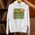 Softball Just A Girl Comic Book Style Graphic For Teens Premium Tri-Blend Unisex Hoodie