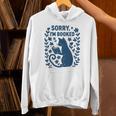 Sorry I'm Booked Cat Reading Book Boho Flowers Vintage Unisex Hoodie