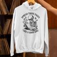 Spread Those Pages Like A Good Girl Skeleton Floral Book Unisex Hoodie