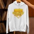 Strike Out Childhood Cancer Boys Baseball Drip Gold Ribbon Unisex Hoodie