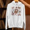 Teacher Coquette Bow Book First Day Of School Back To School Unisex Hoodie
