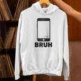 Texted First Bruh Seen Message Valentine's Day Humor Raglan Baseball Tee Unisex Hoodie