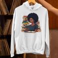 History Month Afro Women Girls Book Lover Librarian Premium Tri-Blend Unisex Hoodie