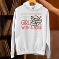 Never Underestimate Power Of Girl With Book Bookworm Women Unisex Hoodie