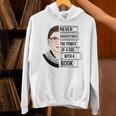 Never Underestimate The Power Of a Girl With a Book Reading Unisex Hoodie