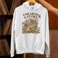 Unearth A Story Summer Reading 2026 Flower Butterfly Book Unisex Hoodie