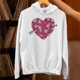 Valentine's Day Baseball Heart Softball Player Sports Lover Unisex Hoodie