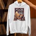 Vintage Just A Girl Who Loves Books Retro Bookworm Reader Unisex Hoodie Vintage Just A Girl Who Loves Books Retro Bookworm Reader Unisex Hoodie