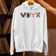 Vote Books Fist Ovaries LGBTQ Unisex Hoodie