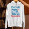 Women Retro Book Girl Summer Bookish Vacation Reader Unisex Hoodie Women Retro Book Girl Summer Bookish Vacation Reader Unisex Hoodie