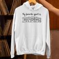 Women's My Favorite Sport Is Reading Fun Book Fan Reader Sketch Art Unisex Hoodie