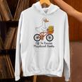 Women's Librarian Goose Book Lover Humor Reading Goose Unisex Hoodie