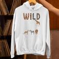 Zoo Animals Wild About Reading Books Reader Lover Librarian Premium Tri-Blend Unisex Hoodie