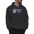 1966 Chapter Sixty 60th Birthday Blue Toile Floral Book Men Hoodie