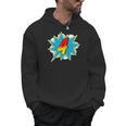 4-4th Birthday Superhero Four Years Old Comic Book Men Hoodie