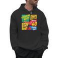 40 Years Old Birthday Comic Style Book Lover Party Men Hoodie 40 Years Old Birthday Comic Style Book Lover Party Men Hoodie