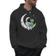 Astronaut Alien Reading Book Moon Space Men Hoodie