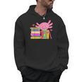 Axolotl Book Reading Librarian English Teacher For Men Women Kids Men Hoodie
