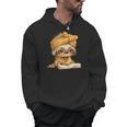 Baby Sloth Open Book Reading Animal Lover Graphic Portrait Men Hoodie