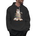 Balinese Cat Longhaired Siamese Books Flowers Book Reading Men Hoodie Balinese Cat Longhaired Siamese Books Flowers Book Reading Men Hoodie