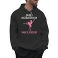 Ballerina Ballet Dancer Books Lover Distracted Dance Books Men Hoodie