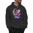 Beautiful Book Fairy Reading Crescent Moon Gothic Bookish Men Hoodie