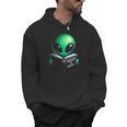 Believe In YourSelf Cute Alien Reading Book Men Hoodie