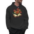Book With Blooming Flowers Reading Nature Garden Men Hoodie Book With Blooming Flowers Reading Nature Garden Men Hoodie