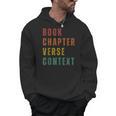 Book Chapter Verse Context Men Hoodie