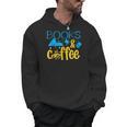 Book Coffee Drink Coffee Read Books Library Bookworm Nerd Men Hoodie