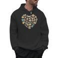 Book Lover Heart Shape Valentines Day Librarian Squad Gift Men Hoodie