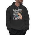 Book Lover Reading Makes Me Cappy Pun Capybara Reading Men Hoodie Book Lover Reading Makes Me Cappy Pun Capybara Reading Men Hoodie