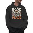 Book Mom Dog Lover Pages Paws And Peace Reading Men Hoodie
