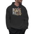 Book Nerd Vintage Floral Aesthetic Leopard Print Men Hoodie