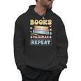 Book And Pajama Books Pajamas Repeat Librarian Men Hoodie Book And Pajama Books Pajamas Repeat Librarian Men Hoodie