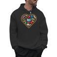 Book Reading Bookworm Reader Literature Heart Men Hoodie Book Reading Bookworm Reader Literature Heart Men Hoodie
