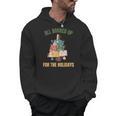 All Booked Up For The Holidays Reading Book Lover Xmas Men Hoodie