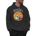 Books Ghost Boooks Halloween Reading Librarian Teacher Book Men Hoodie