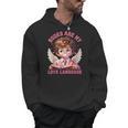 Books Are My Love Language Reading Lover I Valentines Cupid Men Hoodie