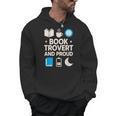 Booktrovert Introvert Reader Library Card Coffee Books Men Hoodie