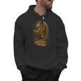 Bookworm & Proud Griffin Reading Book Vintage Fantasy Reader Men Hoodie