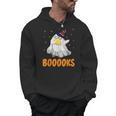 Booooks Funny Halloween Cute Ghost Book Reading Men Hoodie