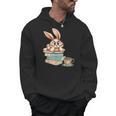 Bunny With Books And Coffee Reading Booknerd Bookish Easter Men Hoodie Bunny With Books And Coffee Reading Booknerd Bookish Easter Men Hoodie