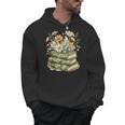 Camo Floral Books Wildflower Botanical Reading Lover Men Hoodie