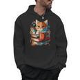 Cat Reading A Book Men Women Kids Men Hoodie