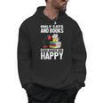 Only Cats And Books Can Make Me Happy Cat Lover Men Women Kids Men Hoodie