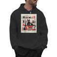 Cats Music Books Lover Essentials Red Retro Silkscreen Men Hoodie