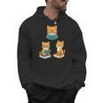 Cats Reading Book Lover Reading Bookworm Reader Men Hoodie