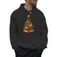 Christmas Book Tree Bookshelf Holiday For Readers Librarians Men Hoodie